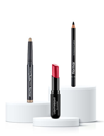 Flormar Red Charm 3'lü Makyaj Seti