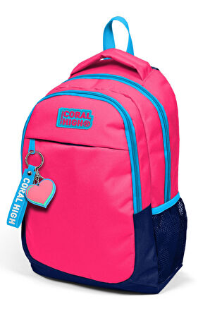 Coral High Kids Neon Mercan Lacivert 3’lü Okul Çanta Seti SET0114392