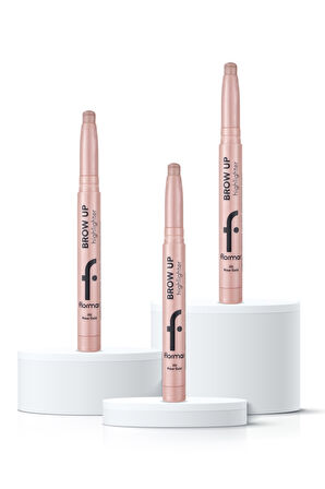 Aydınlatıcı Kaş Kalemi Brow Up 3'lü Set- Rose Gold