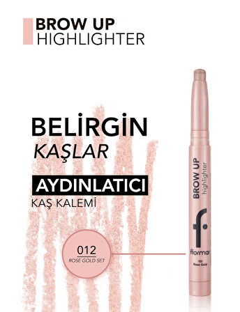 Aydınlatıcı Kaş Kalemi Brow Up 3'lü Set- Rose Gold
