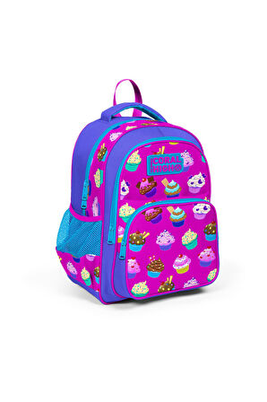 Coral High Kids Lavanta Pembe Cupcake Desenli 3'lü Okul Çanta Seti SET0123495