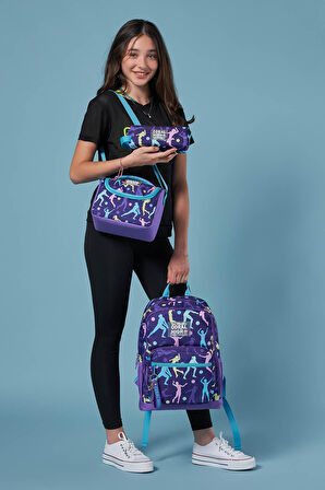 Coral High Mor Voleybol Desenli 3’lü Okul Çanta Seti SET0123636