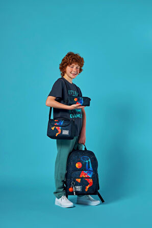 Coral High Gri Basketbol 3'lü Okul Çanta Seti SET0123643