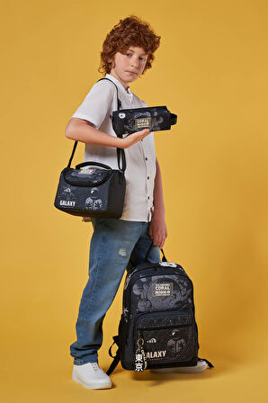 Coral High Siyah Galaxy Desenli 3’lü Okul Çanta Seti SET0123644