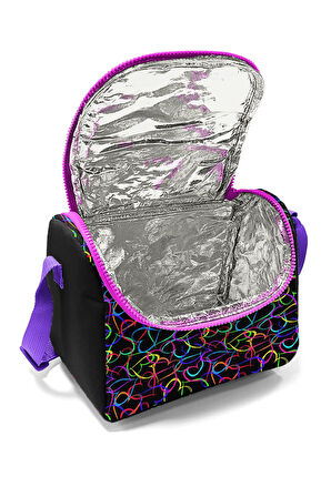 Coral High Kids Çok Renkli Kalp Desenli 3’lü Okul Çanta Seti SET0123670