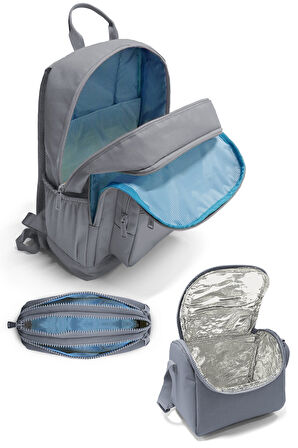 Coral High Kahverengi Leopar Desenli 3’lü Okul Çanta Seti SET0123681