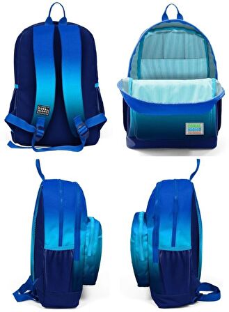 Coral High Kids Lacivert Mavi Renk Geçişli 3’lü Okul Çanta Seti - Erkek Çocuk