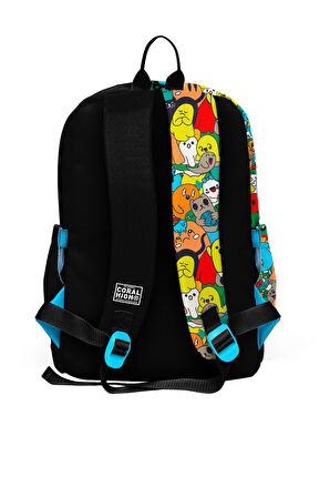 Coral High Kids Siyah Karikatür Desenli 3’lü Okul Çanta Seti SET0123774