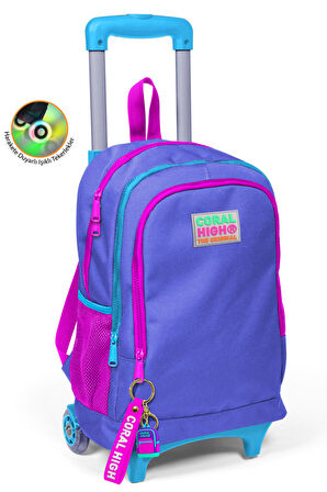 Coral High Kids Lavanta Çekçekli  3’lü Okul Çanta Seti SET0123903