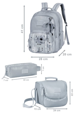 Coral High  Su Yeşili 3'lü Okul Çanta Seti SET0124406