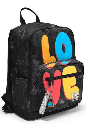 Coral High Renkli Love Desenli 3’lü Okul Çanta Seti SET0133230