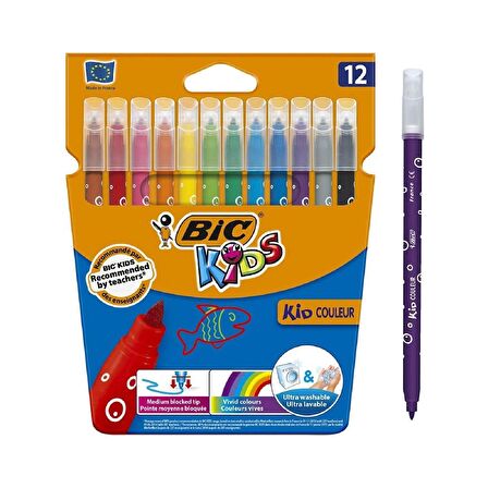 Bic Kids 12 Li Keçeli Boya Kalemi+12 Li Plastidecor Silinebilir Mum Pastel Boya 