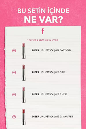 All About Sheer Up 4'lü Makyaj Seti