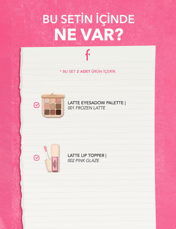 Latte Koleksiyonu Pembe Tonlu 2'li Makyaj Seti