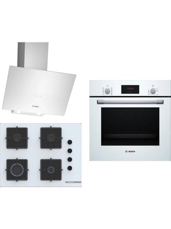 Bosch Beyaz 3 Lü Ankastre Set 302 HBF512BW1T POP7C2P31O DWK64PJ20T Enerji Sınıfı A Modern Mutfak Uyumlu
