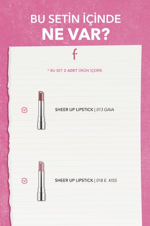 Glow Lip 2'li Ruj Seti