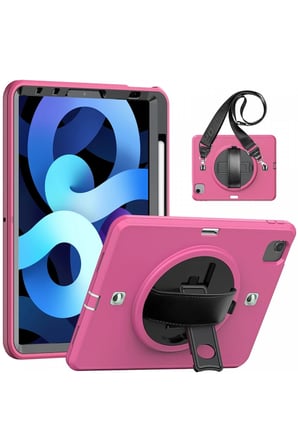 Mey İthalat®   iPad Pro 11 (2020) Kılıf Strap-C Otterbox Tablet Kapak - Pembe