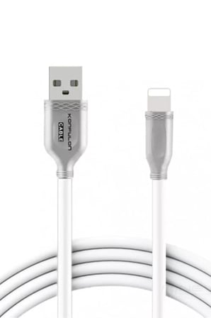 Mey İthalat®  S48 Lightning Kablo iphone Uyumlu 1M 3A - Beyaz