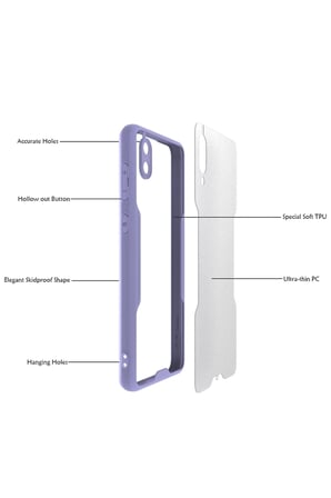 Mey İthalat®  Samsung Galaxy A02 Kılıf Platin Silikon - Sarı