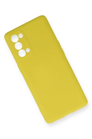 Mey İthalat®   Reno 5 Kılıf Nano içi Kadife Silikon - Sarı