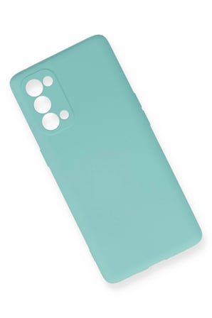 Mey İthalat®   Reno 5 Pro Kılıf Nano içi Kadife Silikon - Turkuaz