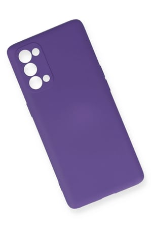 Mey İthalat®   Reno 5 Pro Kılıf Nano içi Kadife Silikon - Mor