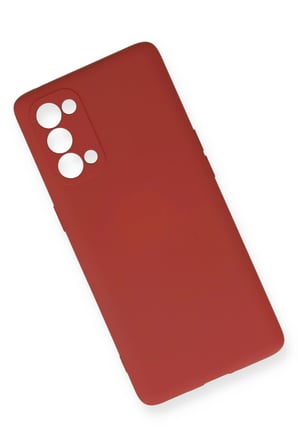 Mey İthalat®   Reno 5 Pro Kılıf Nano içi Kadife Silikon - Kiremit