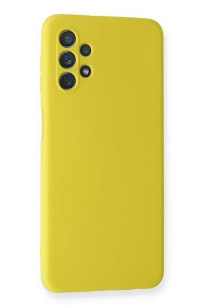 Mey İthalat®  Samsung Galaxy A52 Kılıf Nano içi Kadife Silikon - Sarı