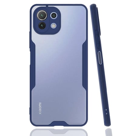 Mey İthalat®   Mİ 11 Lite Kılıf Platin Silikon - Lacivert