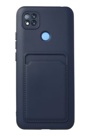 Mey İthalat®   Redmi 9C Kılıf Kelvin Kartvizitli Silikon - Lacivert
