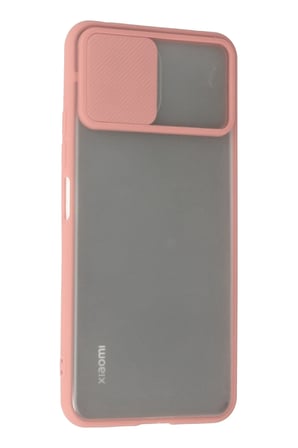 Mey İthalat®   Mİ 11 Lite Kılıf Palm Buzlu Kamera Sürgülü Silikon - Pembe