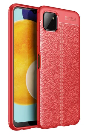 Mey İthalat®  Samsung Galaxy A22 Kılıf Auto Focus Kapak - Kırmızı