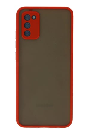 Mey İthalat®  Samsung Galaxy A03S Kılıf Montreal Silikon Kapak - Kırmızı