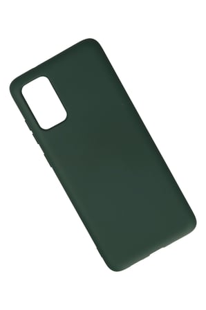 Mey İthalat®  Samsung Galaxy S20 Plus Kılıf Nano içi Kadife Silikon - Koyu Yeşil