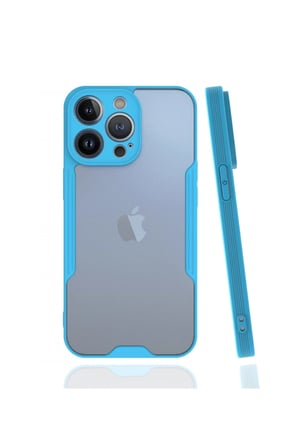 Mey İthalat®   iPhone 13 Pro Kılıf Platin Silikon - Mavi