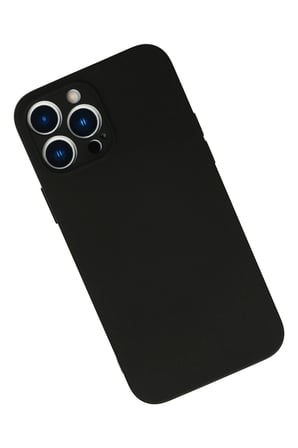 Mey İthalat®   iPhone 13 Pro Max Kılıf Nano içi Kadife Silikon - Siyah