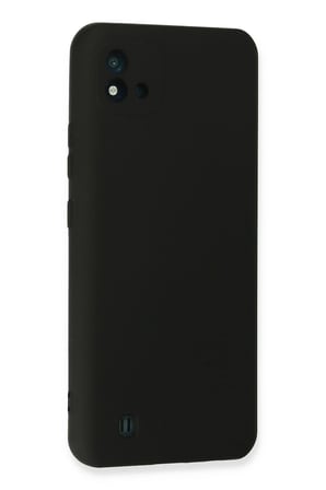 Mey İthalat®  Realme C11 2021 Kılıf Nano içi Kadife Silikon - Siyah