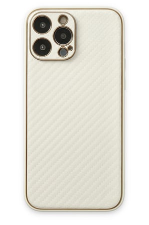 Mey İthalat®   iPhone 13 Pro Kılıf Coco Karbon Silikon - Beyaz