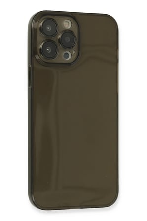 Mey İthalat®   iPhone 13 Pro Max Kılıf Fly Lens Silikon - Siyah