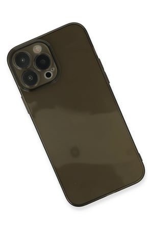 Mey İthalat®   iPhone 13 Pro Max Kılıf Fly Lens Silikon - Siyah