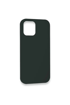 Mey İthalat®   iPhone 12 Kılıf Lansman Legant Silikon - Koyu Yeşil