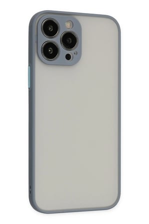 Mey İthalat®   iPhone 13 Pro Kılıf Montreal Silikon Kapak - Gri