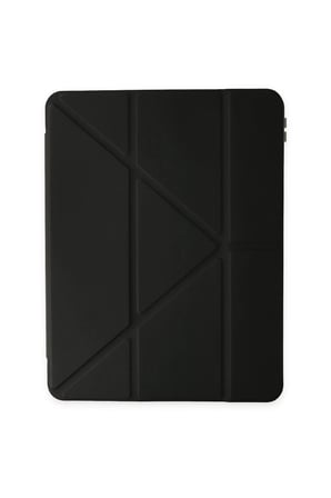 Mey İthalat®   iPad Pro 12.9 (2021) Kılıf Kalemlikli Mars Tablet Kılıfı - Siyah