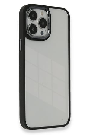 Mey İthalat®   iPhone 14 Pro Kılıf Dora Kapak - Siyah