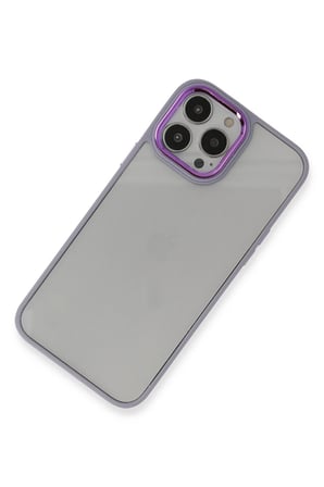Mey İthalat®   iPhone 14 Pro Kılıf Dora Kapak - Lila