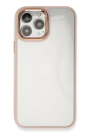 Mey İthalat®   iPhone 14 Pro Max Kılıf Dora Kapak - Pudra