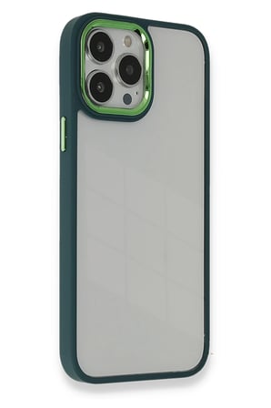Mey İthalat®   iPhone 14 Pro Max Kılıf Dora Kapak - Haki Yeşil