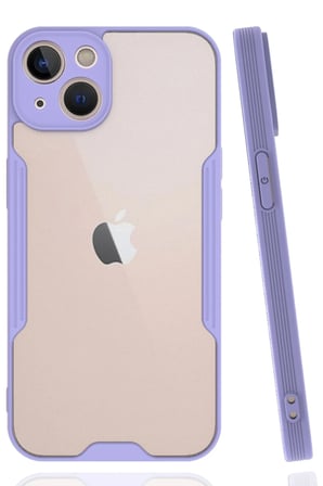 Mey İthalat®   iPhone 14 Plus Kılıf Platin Silikon - Lila