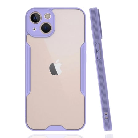 Mey İthalat®   iPhone 14 Plus Kılıf Platin Silikon - Lila