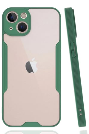 Mey İthalat®   iPhone 14 Plus Kılıf Platin Silikon - Yeşil
